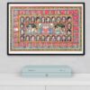hand painted Pattachitra painting life story of Ganesha