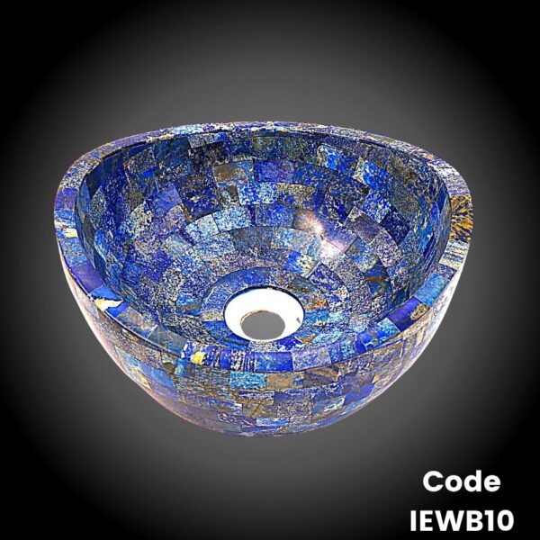 Lapis Lazuli Semi Precious Stone Wash Basin