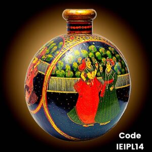 Hand Painted iron Pot 'Kudia' with Jodha Akbar painting