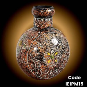 Hand Painted iron Pot 'Kudia' with Colorful Motif design