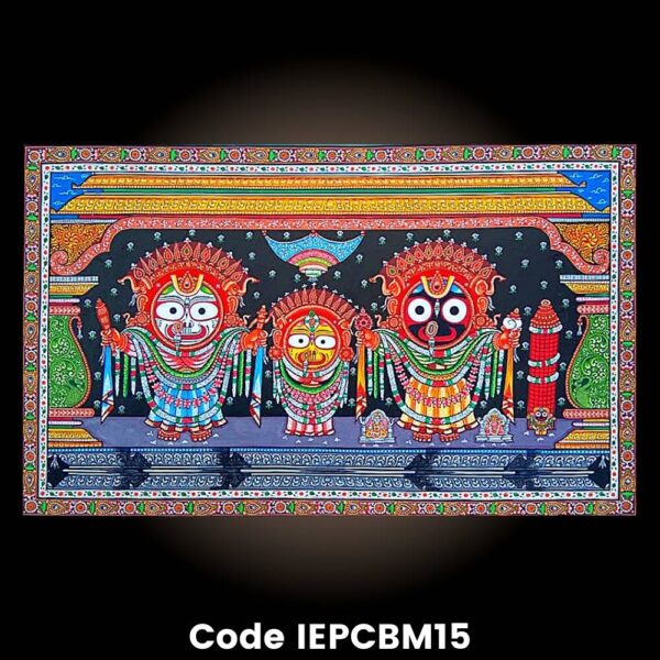 Hand Painted Pattachitra painting of Jagannath Balabhadra Subhadra