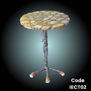 Natural Agate Semi Precious Stone Corner Table