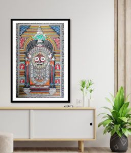 Hand Painted Pattachitra painting of Lord Jagannath