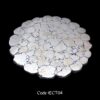 PYRITE SEMI PRECIOUS STONE CORNER TABLE TOP
