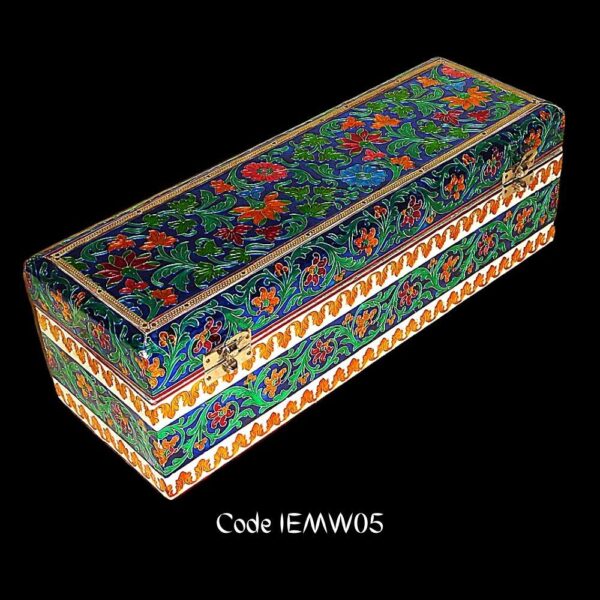 Beautiful Handcrafted Multicolored Meenakari Jewelry Box buy online