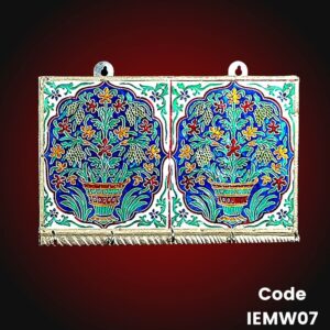 Decorative Meenakari key hanger for 5 keys