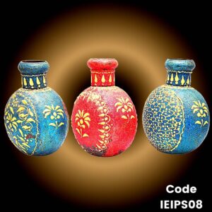 Hand Painted iron Pot 'Kudia' with Motifs