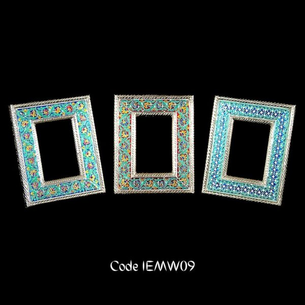 Meenakari Handcrafted photo frames set of three