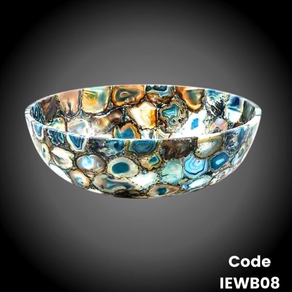 Blue Agate Brazilian Semi precious stone Wash basin and Counter sink