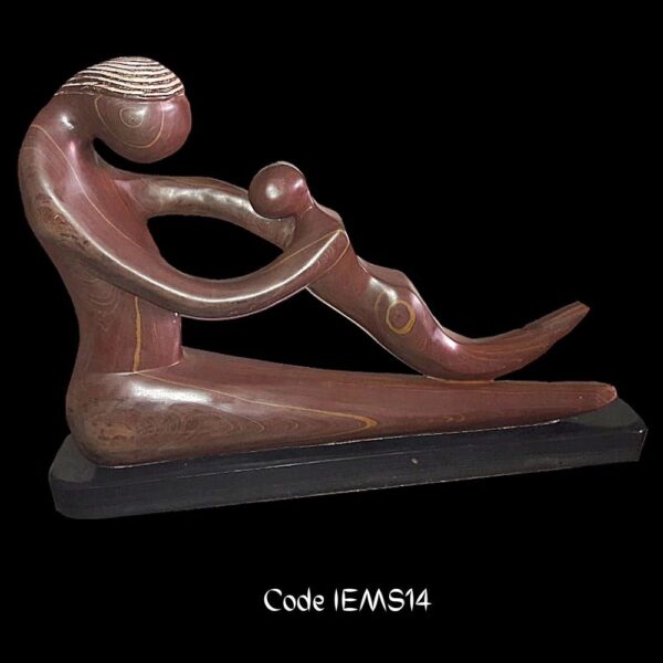 Contemporary marble sculpture in Teakwood sandstone Marble