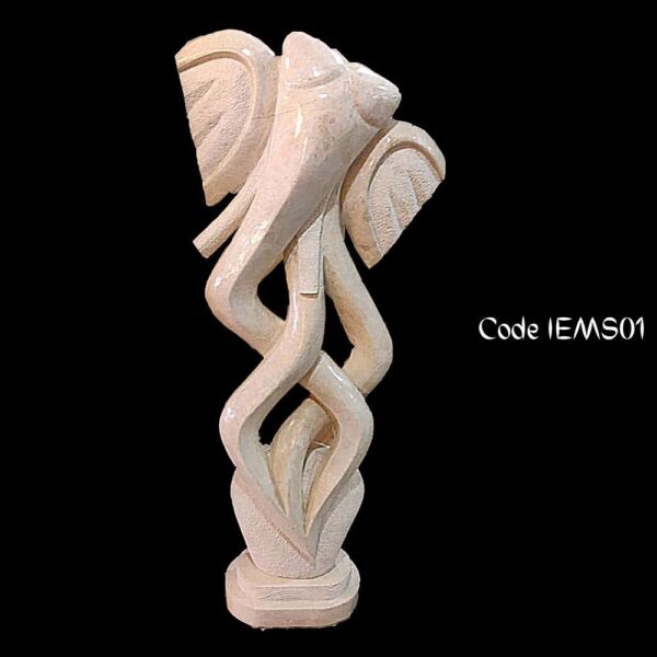 Contemporary marble statue of Ganesha in Italian Marble