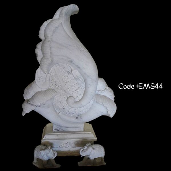 Modern marble statue of Ganesha in Banswara White marble