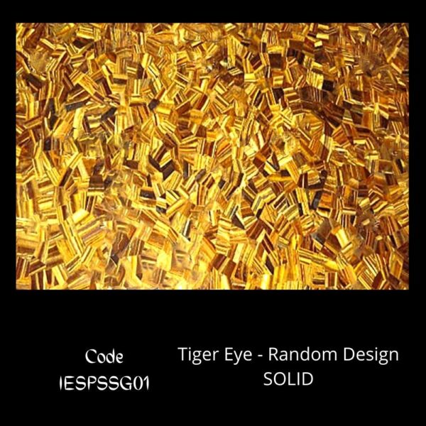 TIGER EYE RANDOM DESIGN SEMI PRECIOUS STONE SLAB SOLID