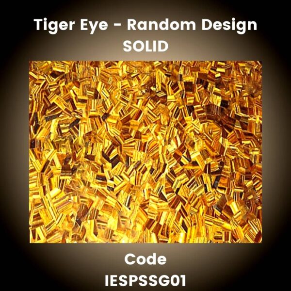 TIGER EYE RANDOM DESIGN SEMI PRECIOUS STONE SLAB SOLID