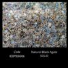 NATURAL BLACK AGATE SEMI PRECIOUS STONE SLAB SOLID