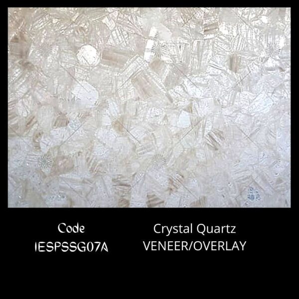 CRYSTAL QUARTZ SEMI PRECIOUS STONE SLAB