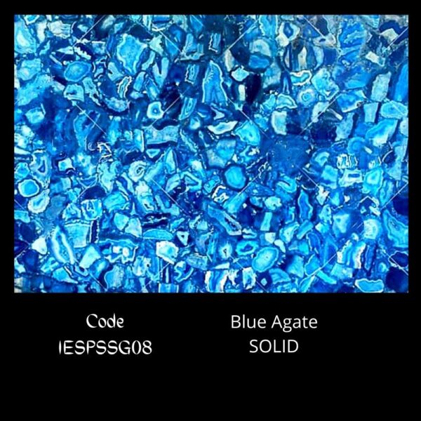 BLUE AGATE SEMI PRECIOUS STONE SLAB SOLID
