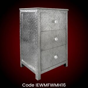 White Metal Storage Cabinet Narrow width