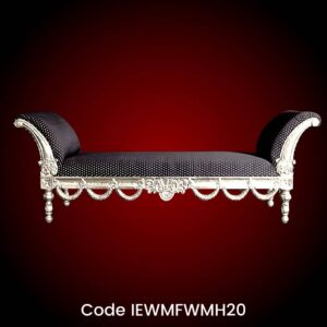 Silver Furniture Luxury Settee with traditional Rajasthani motif