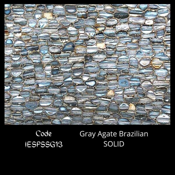 GREY AGATE BRAZILIAN SEMI PRECIOUS STONE SLAB SOLID
