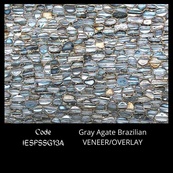 GREY AGATE BRAZILIAN SEMI PRECIOUS STONE SLAB
