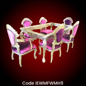 Silver Furniture Six seater Dining table and Chair set
