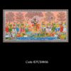 Hand Painted Pattachitra painting lord Krishna and Radha Raasleela with Gopikas