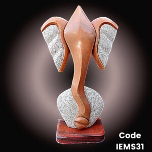 abstract marble statue of Lord Ganesha is in Pink Marble