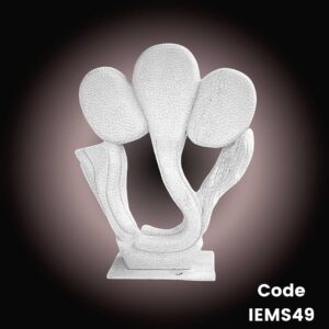 abstract statue of Lord Ganesha is in Carrera white Marble