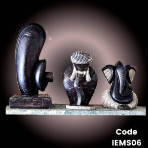 Contemporary and traditional marble statues of lord Ganesha in black marble