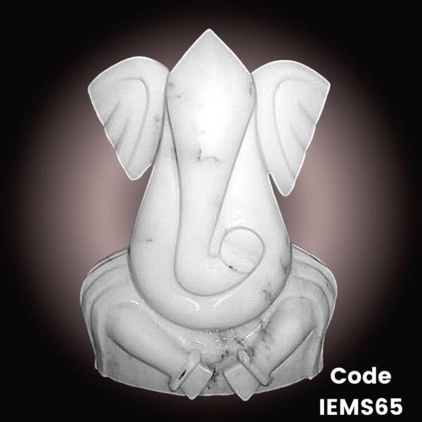 GANESHA IN SATVARIO WHITE MARBLE